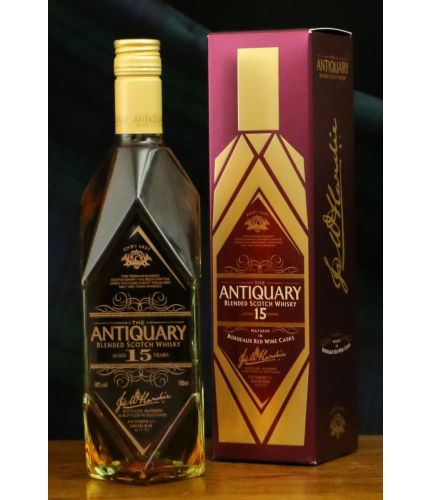 15 Year Old Antiquary Scotch Whisky. Blended Single Malt Whisky with personalised engraving. A great gift idea. We include engraving as part of the ordering process. (We only have 8 cases left)