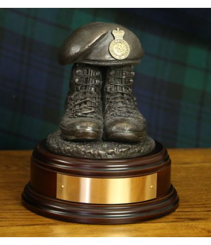 Army Cadet Force (ACF) Tactical Boots and Beret with, depending on the base you select, an optional engraved brass plate.