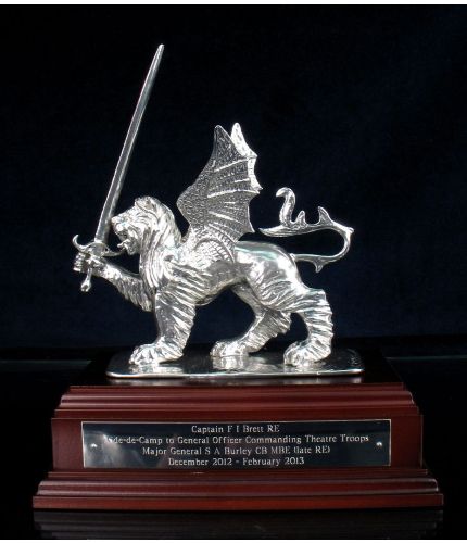Pewter Lion & Sword, HQ Theatre Troops