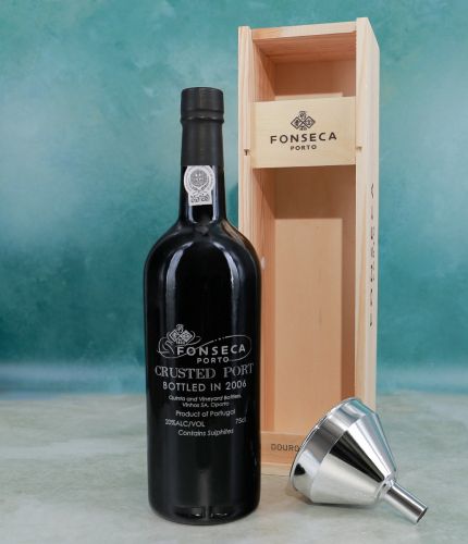 Fonseca Crusted Port, Wooden Box with Decanting Funnel.