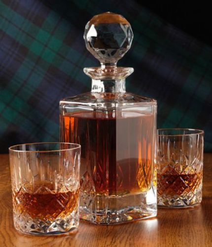 Whisky Hosting Set, Mixed Style, 3 Crystal Pieces
