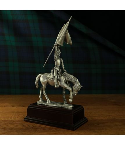 This is an accurate 12" tall (from base to top of Flag) pewter replica of the Hawick 1914 Common Riding Memorial. Its cast in pure lead free pewter. On the wooden base there is space to mount your own commemorative engraved plate, a service we offer free 
