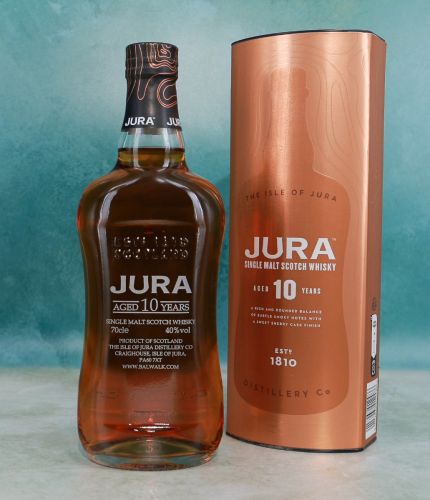 Isle of Jura, Single Malt Scotch Whisky, 10 Years Old, Engraved to your exact requirements. We sort out the engraving details during and after the order. We always agree pre-production proofs