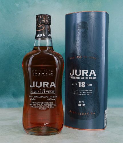 A 70cl Bottle of 18 Year Old Isle of Jura Single Malt Whisky. We offer a fully personalised engraving service on the front of the bottle and will agree this after you order. 