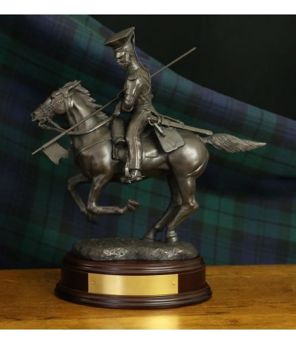 16th "The Queen's Lancers" Lancer, British Cavalry, Aliwal, 1846, Bronze. We offer a choice of wooden base and a free engraved brass plate.