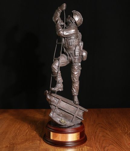 Royal Marines Commando MIOPS Sculpture. This makes the perfect Unit Retirement and Farewell Gift. We sell it complete with the engraved wooden base.
