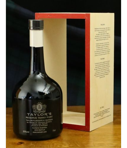 A Fully Engraved limited-edition Reserve Tawny Port from Taylor's, which pays homage to its long history. This delicious port is made from a carefully-selected blend of Taylor's tawny stocks and has all of the brand's characteristic richness.