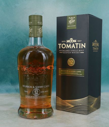 12 Year Old Tomatin Single Malt Highland Scotch Whisky hand engraved with your own personal message which is all included in the price. We sort out the engraving later and will not start work until you approve the draft. 