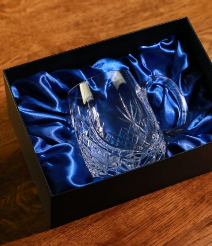 Beer Tankard, Barrel Style, Panel Cut, Engraved