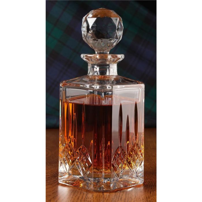 Cut Crystal Liquor Decanter Brandy Whisky Wine Spirits w Original - Ruby  Lane