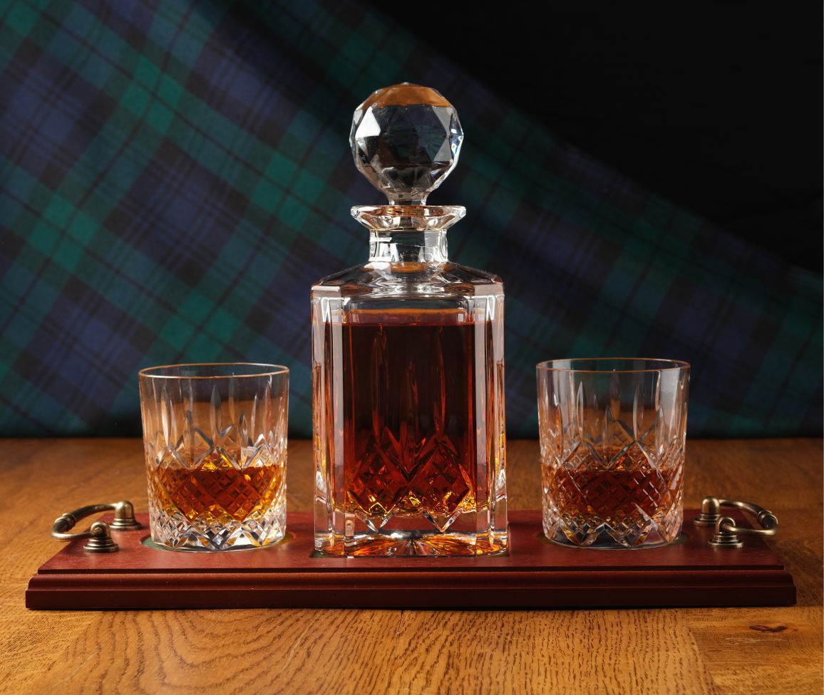 Whisky Fully Cut Style 3 Piece Tray Set Gift Boxed